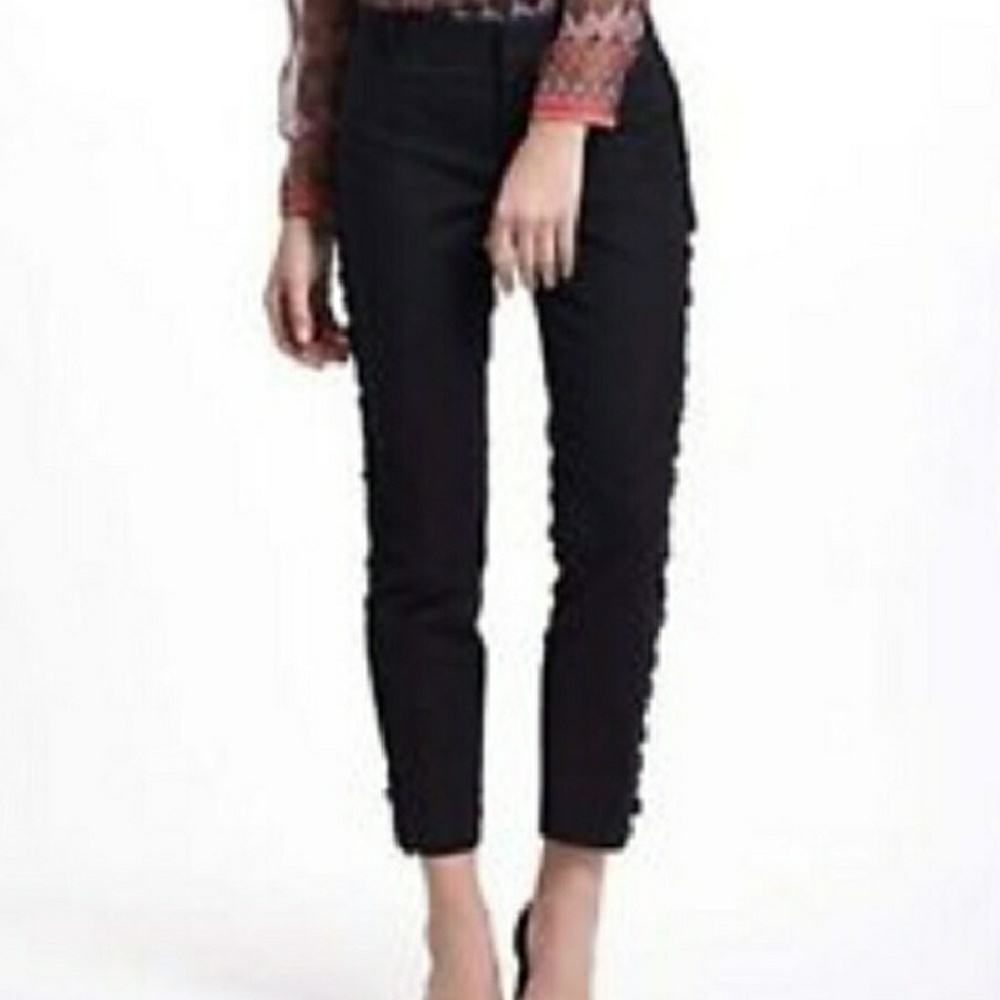 Anthropologie Elevenses Side Lace Detail pants